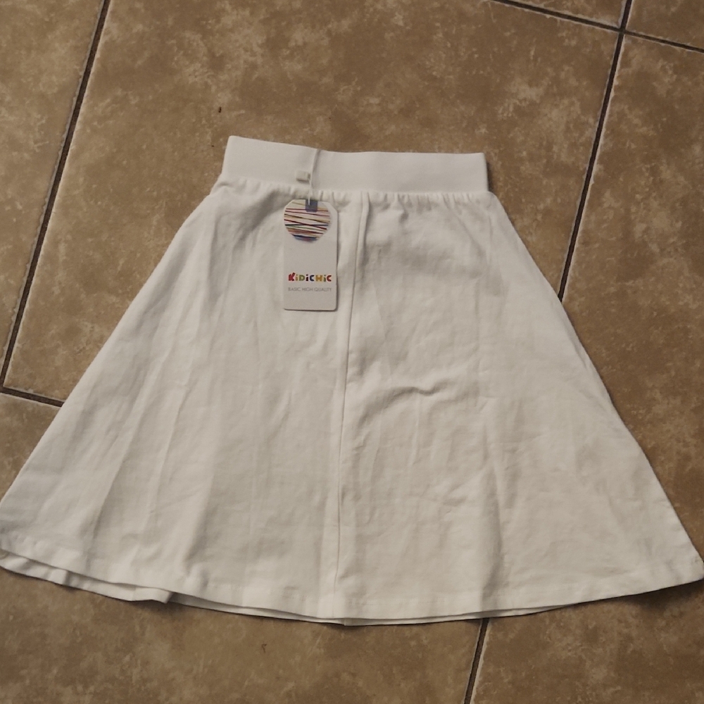 Kidichic Chic Classic White A-Line Skirt